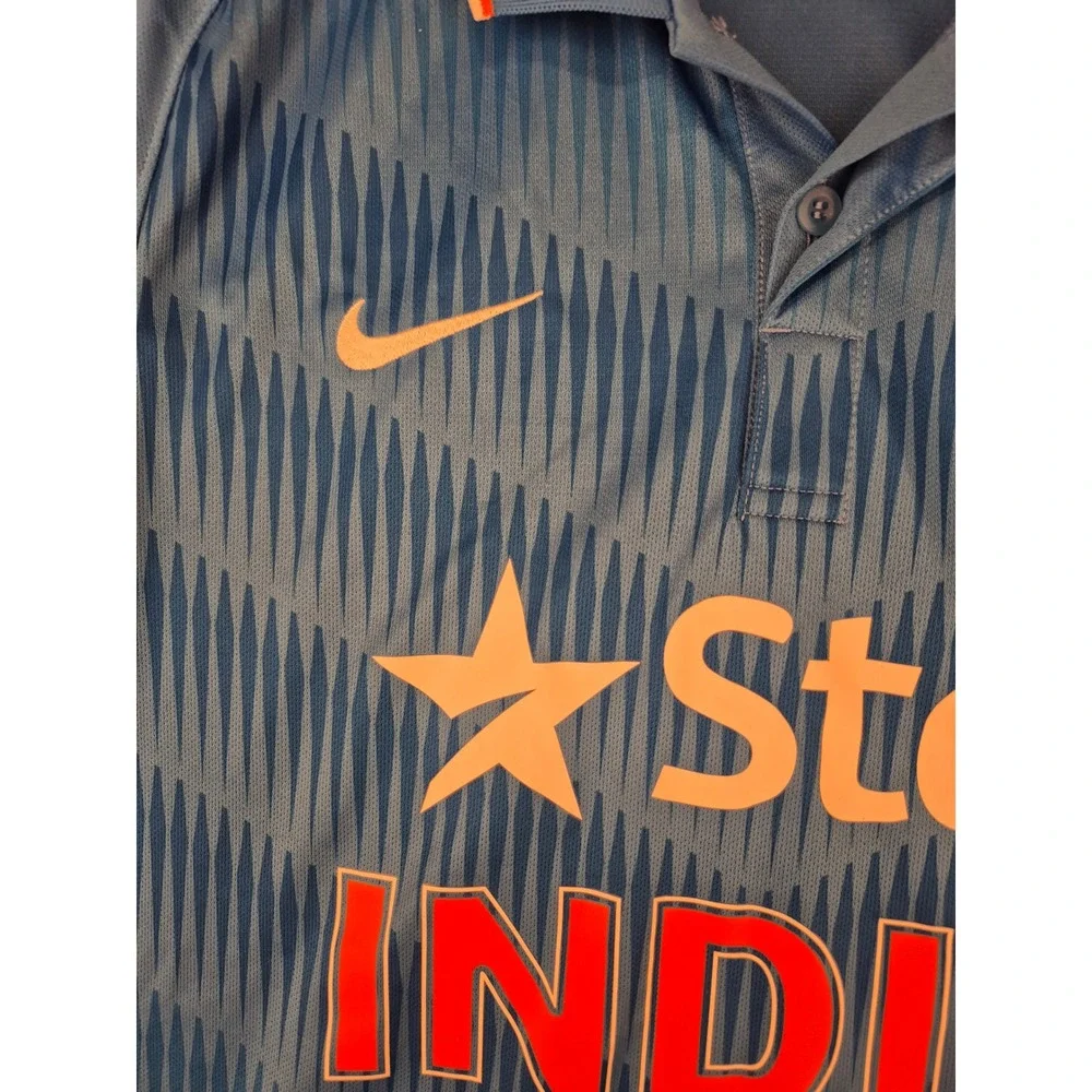 Nike India Cricket‎ Jersey Mens XL Blue Star India Dri-FIT National Team Polo